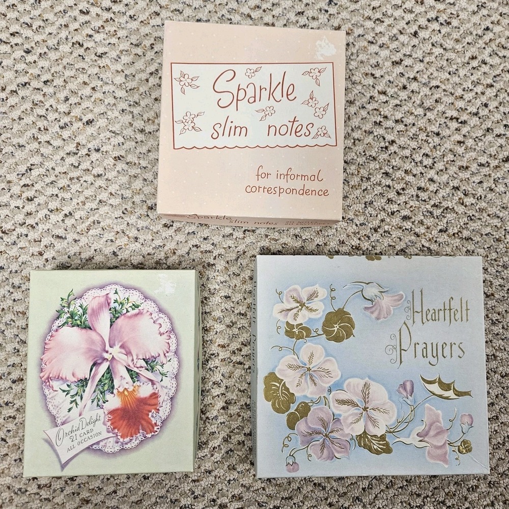 Lot of 40 Vintage Greeting Cards Wedding Birthday‎ Baby Glitter Religous